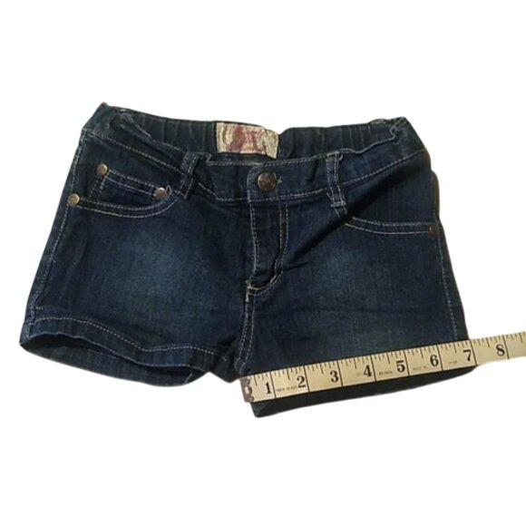 BEVERLY HILLS PRINCESS, JEAN SHORTS, COLOR: BLUE, SILVER, SIZE:4 - Picture 11 of 11